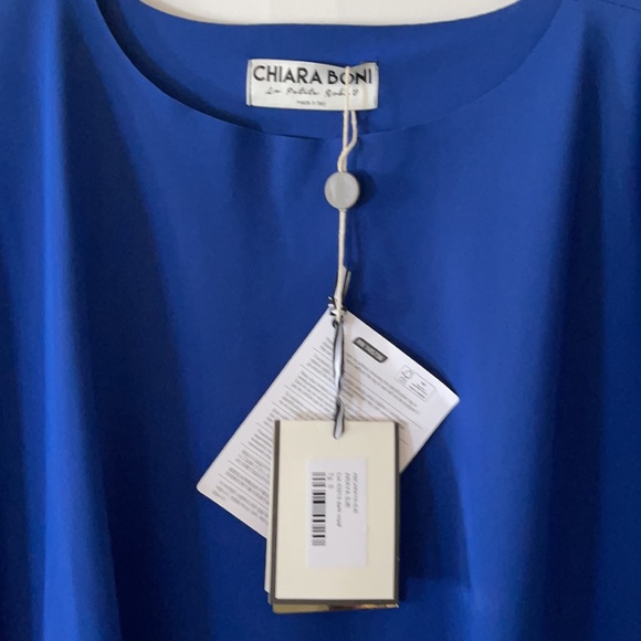 CHIARA BONI Made in Italy ARAYA Dress Royal Blue Small - Picture 4 of 8